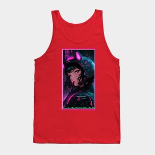 Anime Race Girl | Special Anime Artwork | Pink Red Black Blue Chibi Manga Anime Art Tank Top